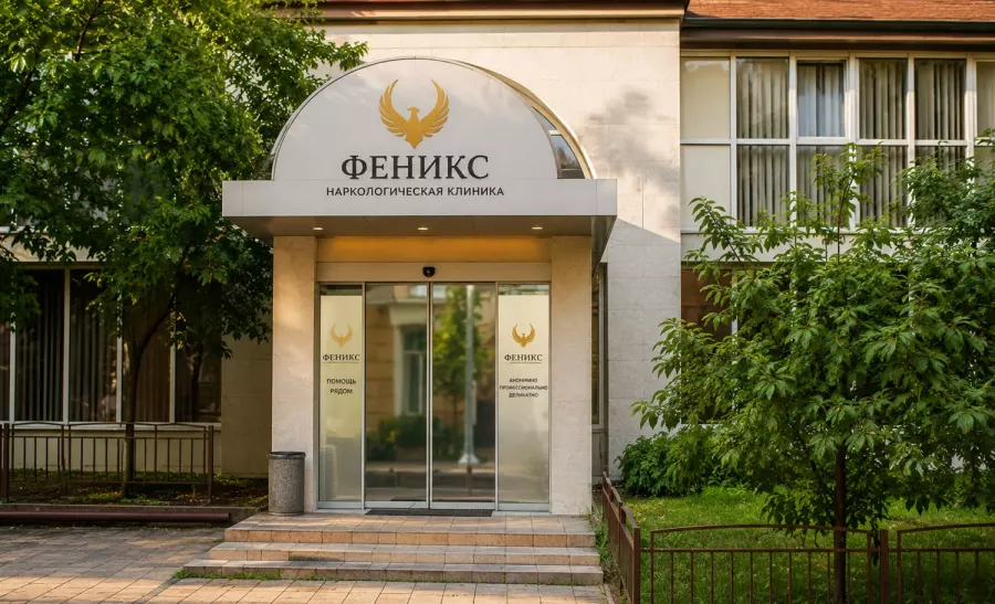 Вход в наркологическую клинику «Феникс» в Кинешме